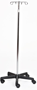 I.V. Stand, Chrome Plated Pole